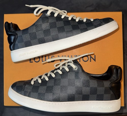LOUIS VUITTON（LV） Sneakers Louis Vuitton nere e bianche Damier Frontrow taglia 8 8 5 US da uomo