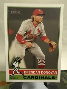 Brendan Donovan #225 Topps Heritage MLB Baseball 2025 St. Louis Cardinals - Picture 1 of 2