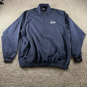 FootJoy FJ Jacket Mens Large Sport Windbreaker 1/4 Zip Pullover White Hawk CC - Picture 1 of 11