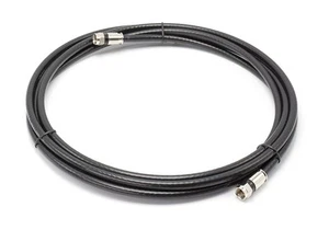 Negro, alta velocidad RG6 coaxial, cable coaxial de cobre sólido, 35 pies (10,5 metros) - Imagen 1 de 8