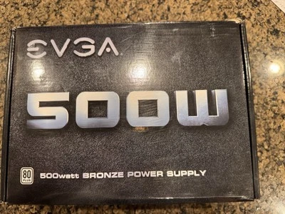 EVGA 500B 80+ BRONZE 500W PSU Power Supply  - Brand New & Factory Sealed - Image 1 of 4