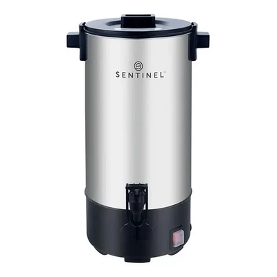 Urna de café Sentinel de 40 tazas de acero inoxidable con tapa Cool Touch y tire hacia abajo... Foto 1 de 2