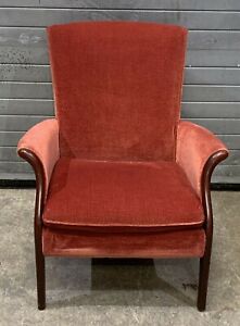 Parker Knoll Froxfield Armchair, Side Chair, Model 749, Plush Red Fireside Chair