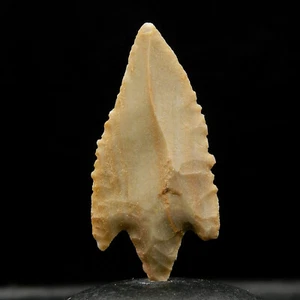 Pop821 ANTIGUA Punta de Flecha de Sílex - 30 mm de Largo - EDAD Neolítica - Sahara - Imagen 1 de 3