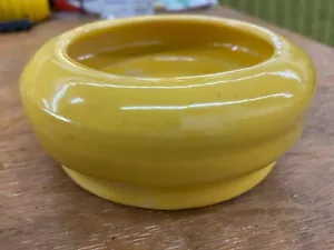 GARDEN CITY POTTERY Hand Thrown Bowl by Royal Hickman Yellow Pristine - Picture 1 of 4