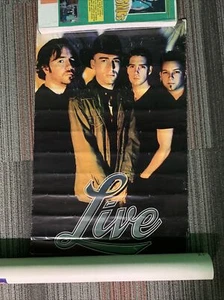 LIVE Band U.S. PROMO POSTER- Ed Kowalczyk  Cowboy Hat Rare Vintage 90s Copper - Picture 1 of 4
