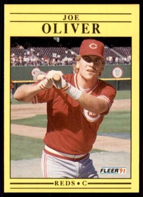 1991 Fleer Joe Oliver Baseball Cards #75 - Image 1 of 2