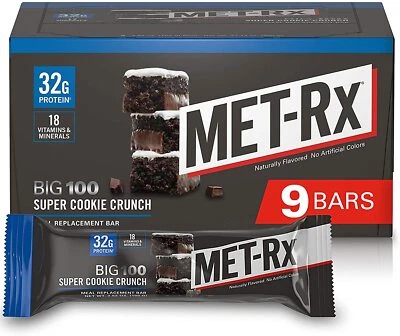 Big 100 Colossal Meal Replacement Bar Super Cookie Crunch 3.52 Ounce (9-Pack) - Image 1 of 2