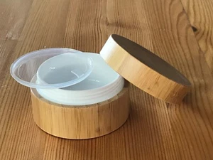 Creme Dose Bambus 50 ml Holzdose Bambus Schachtel - Bild 1 von 1