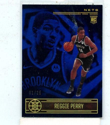 REGGIE PERRY 2020-21 Illusions Basketball Blue Parallel Rookie Card #d ...