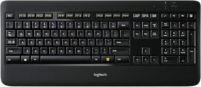 Logitech K800 Illuminated Wireless Keyboard Replacement Keys with Clips, Parts - Image 1 of 2