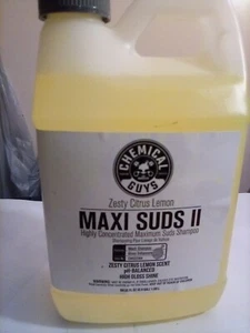 Chemical Guys ZESTY CITRUS LEMON Maxi Suds II Highly Concentrated Car Wash 64oz - Picture 1 of 2