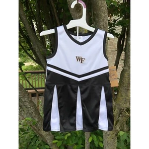 3T NWT Rivalry Threads Wake Forest Cheerleader Dress Sleeveless Black White 3T - Picture 1 of 5