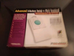 Advanced 3- Button Serial And PS/2 Trackball. (New) - Picture 1 of 6