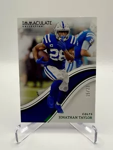 PANINI COLECCIÓN INMACULADA 2023 JONATHAN TAYLOR #/23 Esmeralda - Imagen 1 de 2