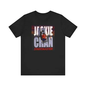 Jackie Chan Stuntmaster PS1 Retro Style Cover Art Unisex Jersey Short Sleeve Tee - Picture 1 of 8