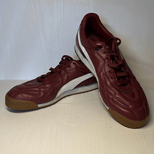 Puma Roma Anniversario Maroon Sneakers Retro Bianche Trapuntate Uomo Taglia 10 266673 02