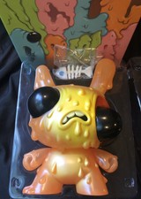 Kidrobot X ChrIs Ryniak 8” Meltdown Dunny Orange Variant