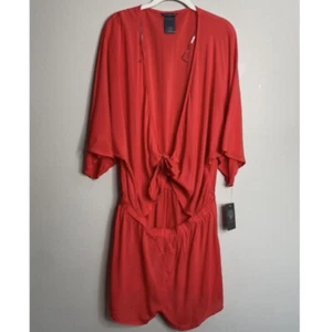 NWT Vince Camuto Swim Poppy Convertible Swim Cover Romper Size Medium - Picture 1 of 12