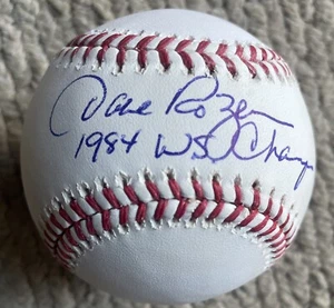 Dave Rozema  Autographed Official ML Baseball Detroit Tigers World Champ 1984 - Picture 1 of 2