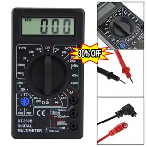 DT-830B Multimeter LCD Auto Range Digital Voltmeter Ohmmeter Tester LCD AutGXS[ - Bild 1 von 7