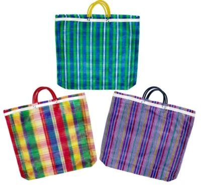 3 bolsas grandes Mercado malla de hilo alto 20 x 22 pulgadas bolsa de supermercado reutilizable de mercado Foto 1 de 4