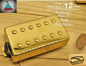 G.M. 57-12 Alnico II Gold Humbucker Neck 50mm(4-wire) for Gibson Epiphone® - Picture 1 of 10