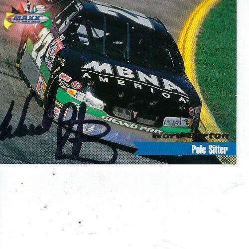 WARD BURTON SIGNED 1997 MAXX RACING #132 - NASCAR - Image 1 of 1