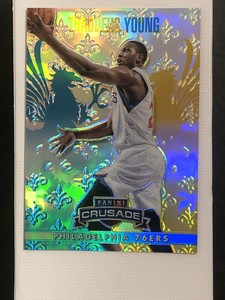 2013-14 Panini Crusade Teal Refractor #5 Thaddeus Young Rare MINT /249