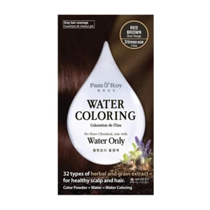 Pam & Roy Water Coloring Red Brown Natural Permanent Hair Dye - Picture 1 of 9