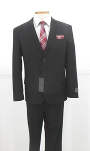 Men's Designer 2B Slim Fit Black 3PC vested Suit $149.99 - Picture 1 of 2