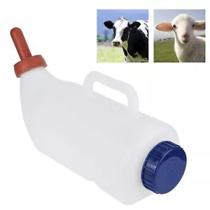 4L Calf Milk Bottle With Detachable Nipple For Calves Easy Drinking Livestock - Picture 1 of 19