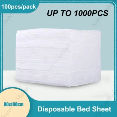 1000pcs 180x80cm Disposable Massage Table Cover Non woven Salon SPA Bed Sheet - image 1 of 4