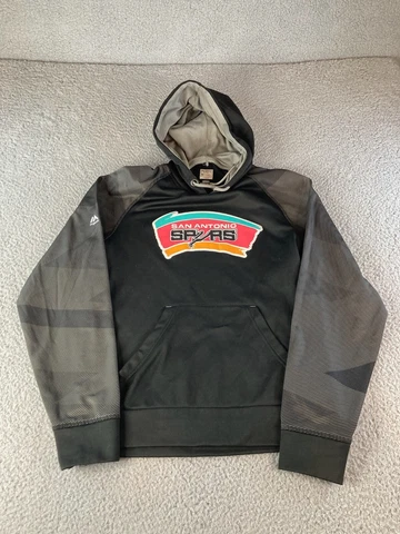 San Antonio Spurs Hoodie Size Small Majestic NBA Hardwood Classics Cover