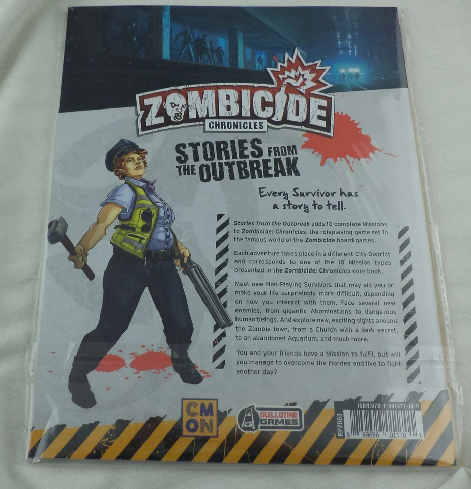 Zombicide Chronicles RPG Stories from the Outbreak by CMON COLRPZ003 Zombiecide - Image 1 of 1