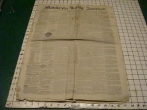 Original Oct 15, 1863 Manchester Weekly American - Battle of Georgia, Gen Herron - Picture 1 of 12