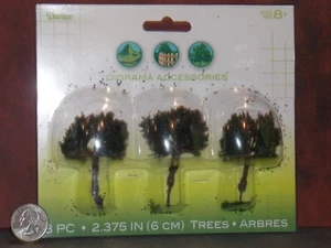 Dollhouse Miniature Diorama Trees 3/PK 1:48 O scale Quarter Dollys Gallery D19 - Picture 1 of 4
