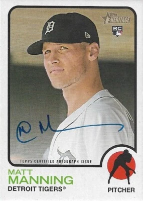 2022 Topps Heritage Real One Autographs #ROA-MMG Matt Manning - Image 1 of 2