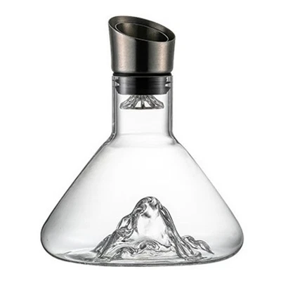 Weindekanter, Kristallklarer Weindekanter mit Belüfter, Rotweinkaraffe mit 8875 - Bild 1 von 4