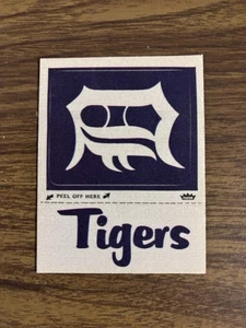 1968-72 Fleer Cloth Sticker Team Patch Detroit Tigers Excellent Condition - Picture 1 of 3