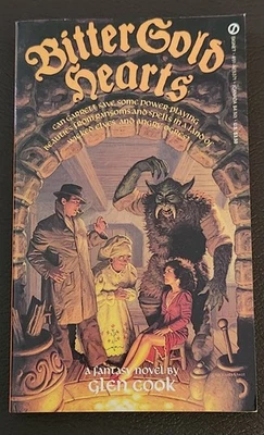 Bitter Gold Hearts by Glen Cook Signet Fantasy PB 1988 1st Printing Garrett #2 - Image 1 of 3