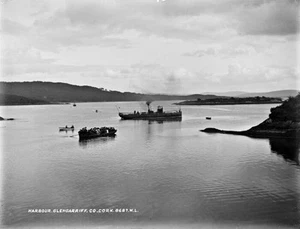 FOTO ANTIGUA Harbour, Glengarriff, Co. Cork Irlanda c1900 - Imagen 1 de 1
