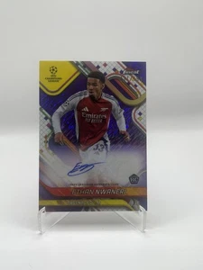 Topps Finest 2024-25 Purple Shimmer /199 Ethan Nwaneri Auto - Picture 1 of 1