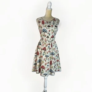 Tulip B Mushroom Fit & Flare Kleid Gr. Small Retro inspiriert - Bild 1 von 13