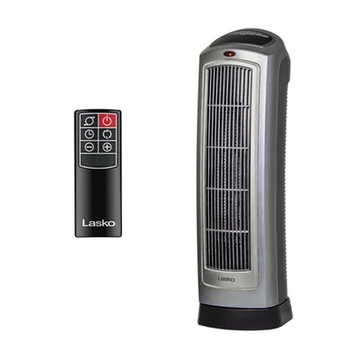 Oscillating Digital Ceramic Tower Heater for Home with Adjustable Thermostat,... - Image 1 of 4