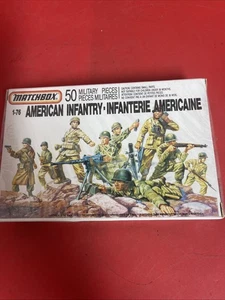 Matchbox WWII American Infantry 1:76 Scale Complete 50 Piece Plastic Model Kit. - Picture 1 of 6