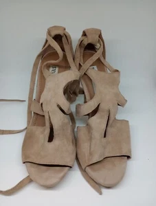 Steve Madden High Heel Strappy Sandals Size 7 Light Brown S023 - Picture 1 of 8