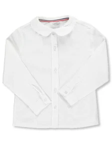 French Toast Big Girls' L/S Peter Pan Blouse (Sizes 7 - 20) - Picture 1 of 3