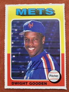 1991 Topps Magazine 1975 Replica Dwight Gooden New York Mets Baseball Card NM