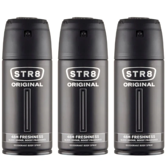 (1L/24,40€) 3 x STR 8 Original Bodyspray Spray Männer Deodorant DEO 150 ml - Bild 1 von 1